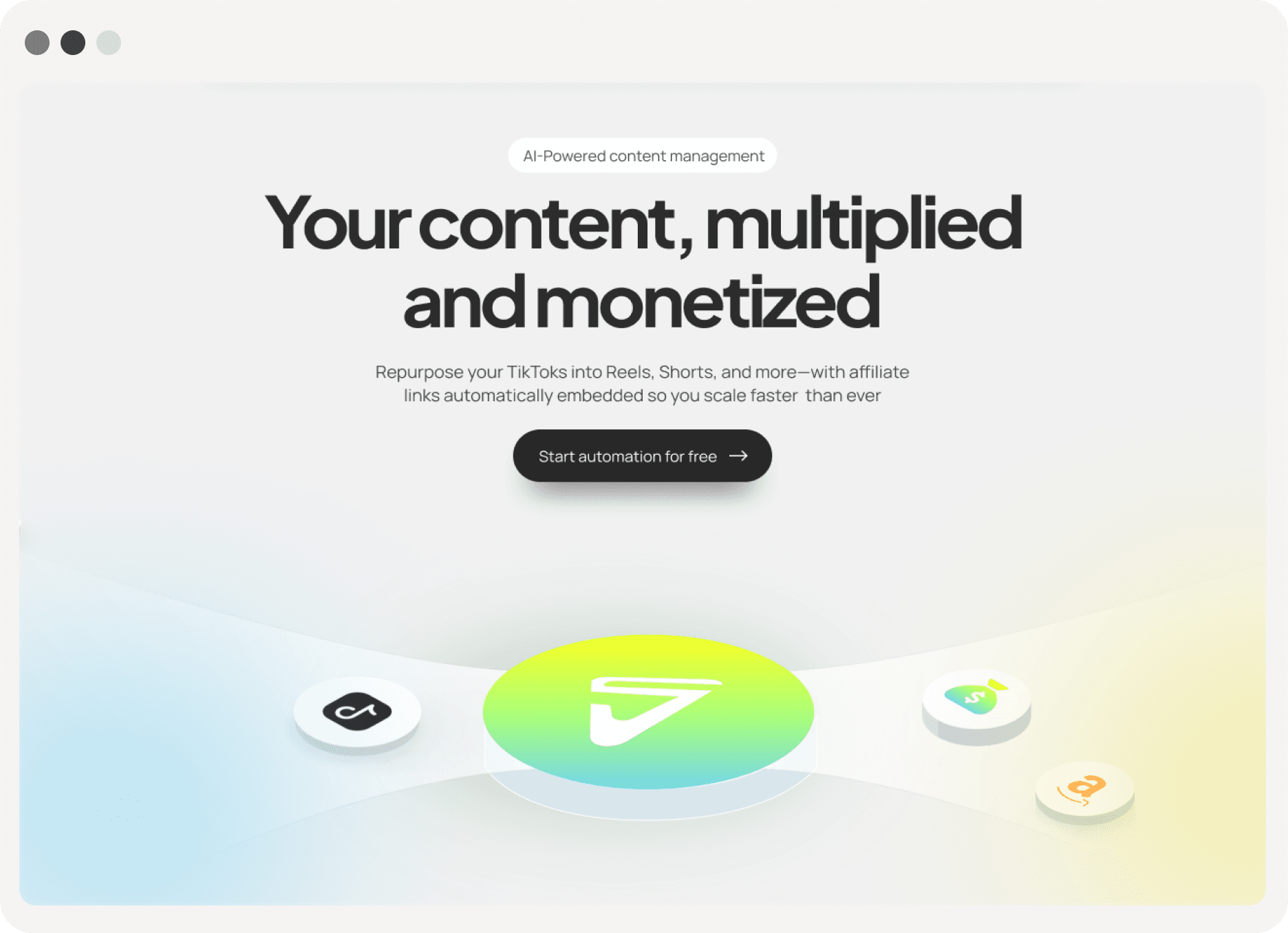 Scaled Creator project preview